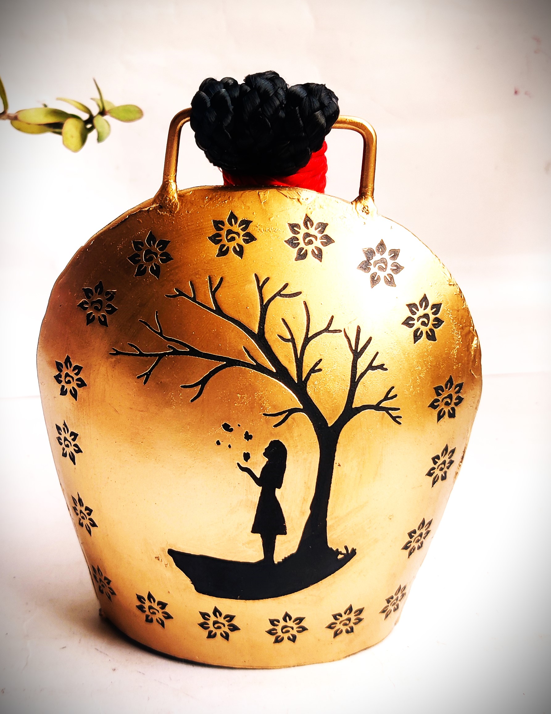 Girl Under a Tree Metal Wind Chime Bell