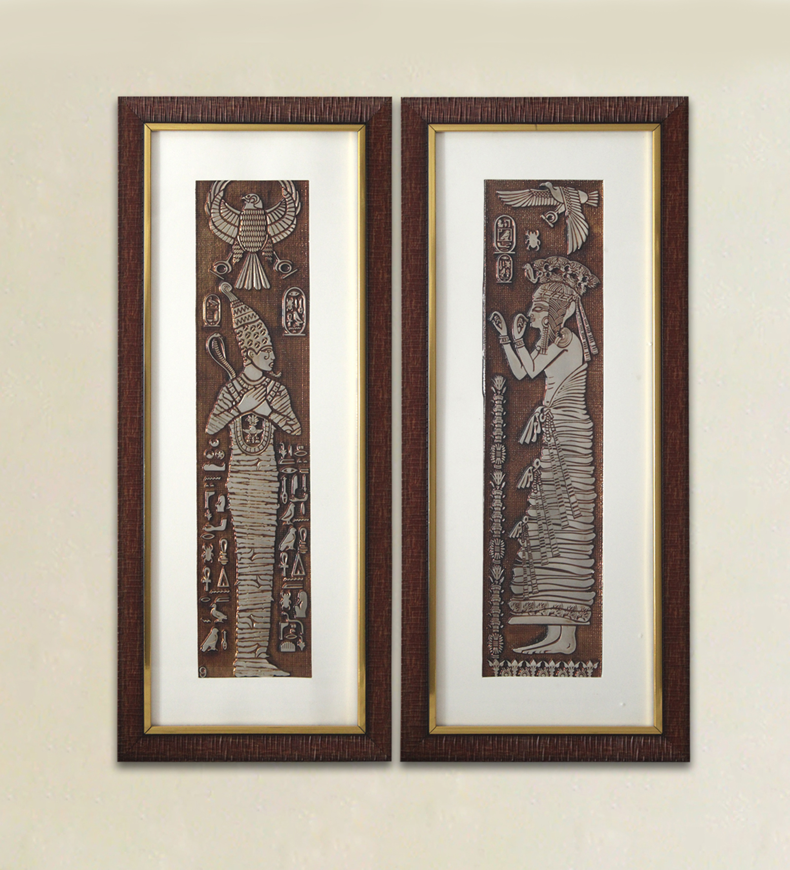 Pharaoh Nekhbet Foil Painting