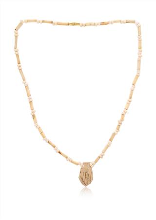 Natural Wooden Tulsi (Tyulsi) Kanthi Mala with Natural Radha Name.