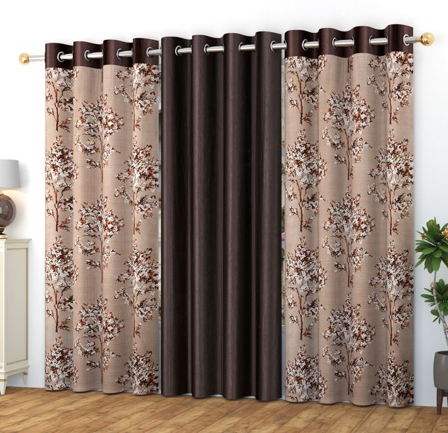 La Elite Room Darkening Polyester Window Curtains