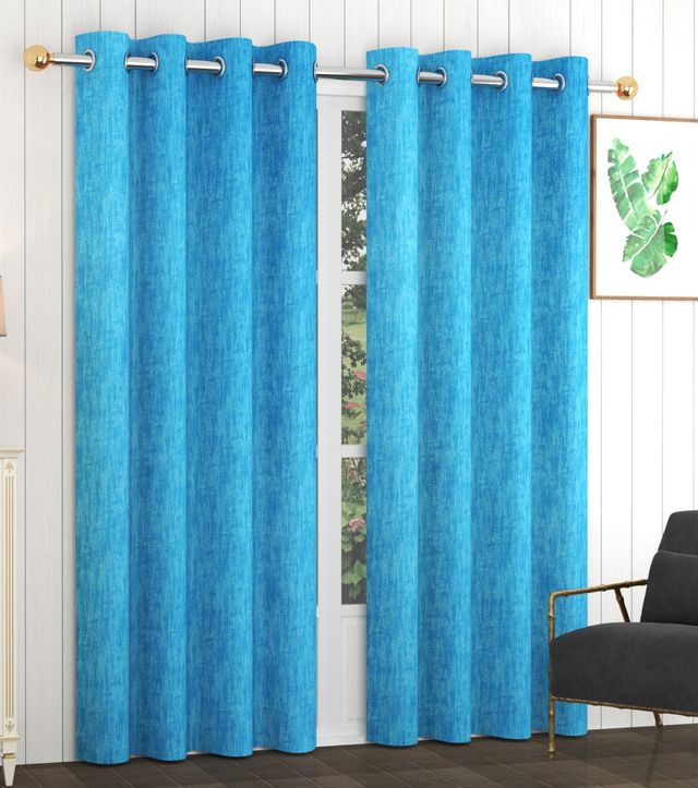 La Elite Room Darkening Polyester Long Door Curtains
