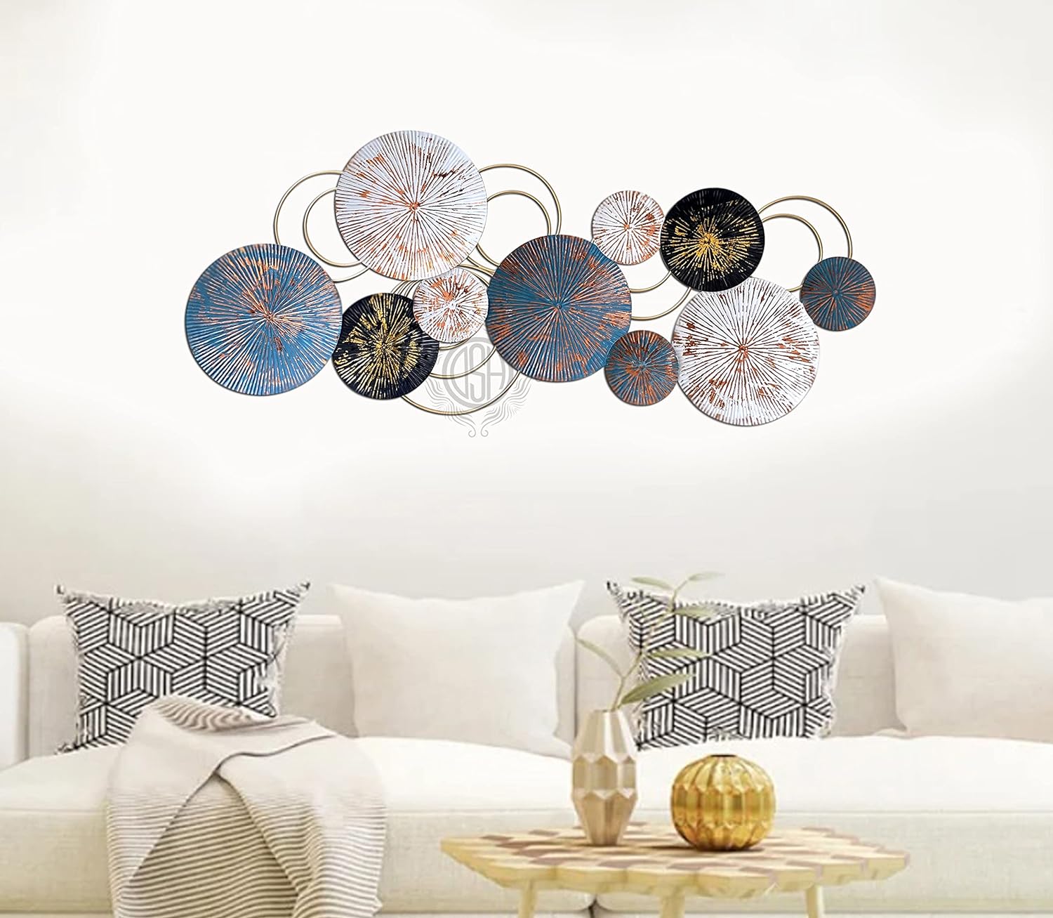 Metal Wall Art Wall Sculpture Wall Hanging Showpiece Perfect For Home, Hotel