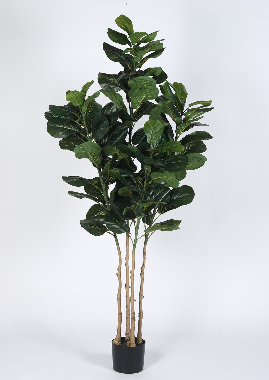 Artificial Plant 70inch Artificial Real Touch Fiddle Leaf Plants With Black Pot|Home Decor,Office Decor Perfect Housewarming Gift,Set of 1