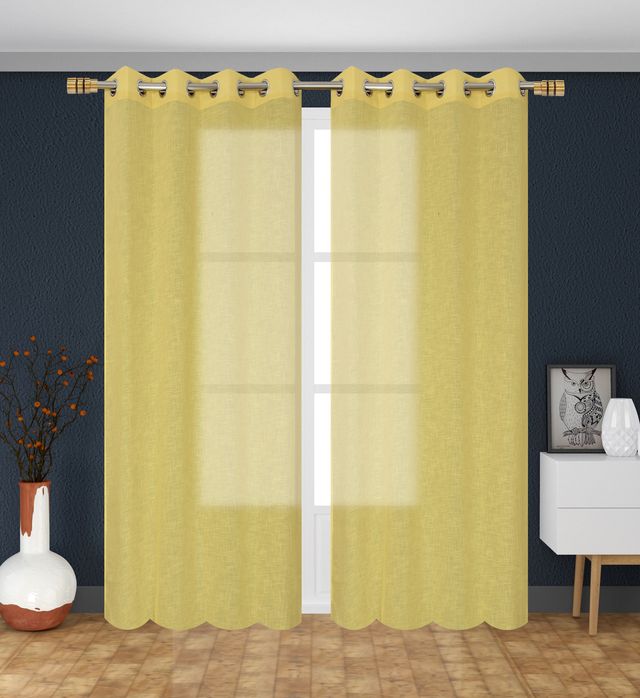 La Elite Room Darkening Polyester Window Curtains