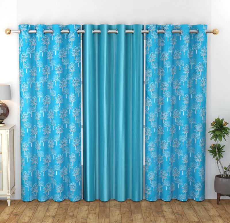 La Elite Room Darkening Polyester Window Curtains