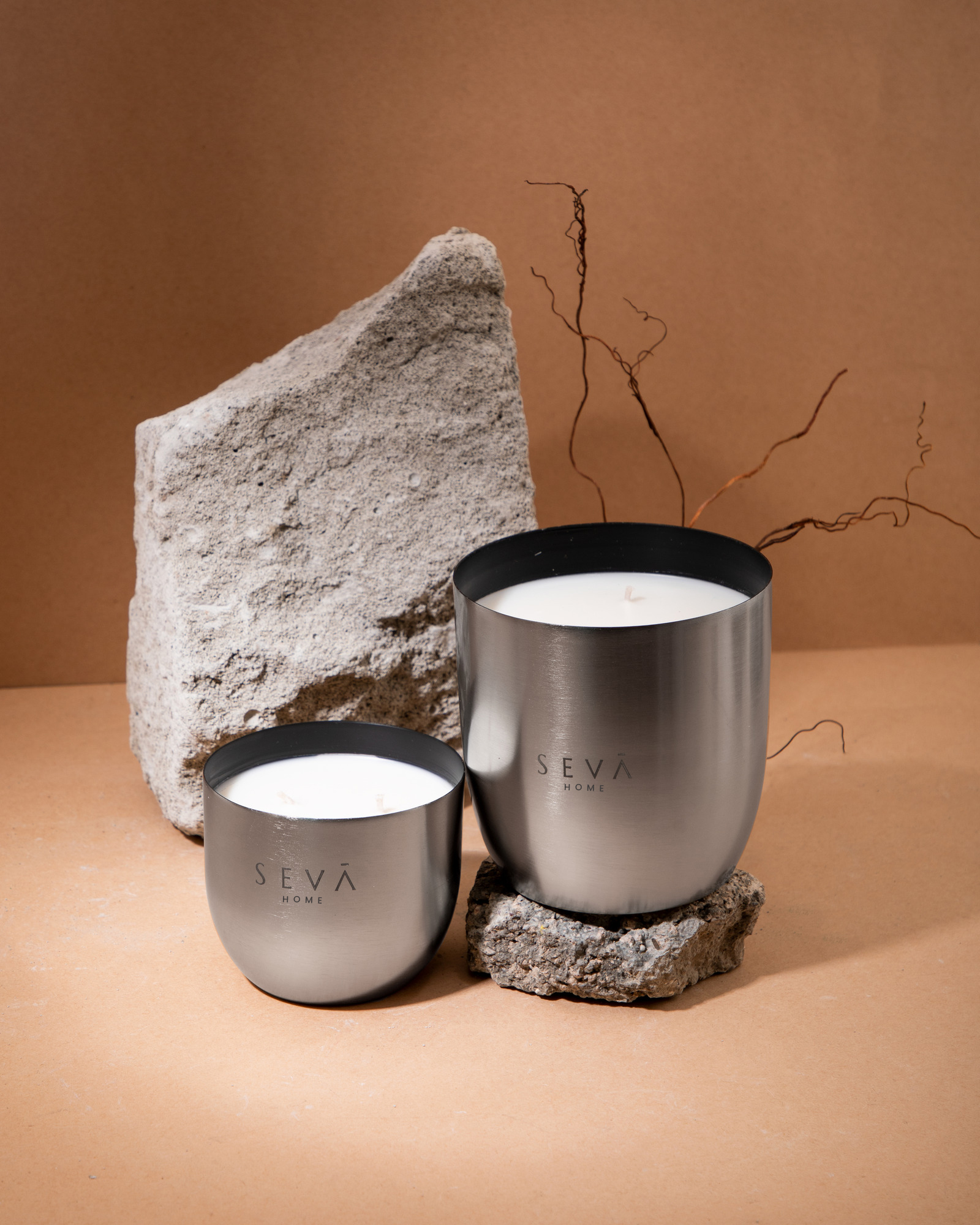 Heirloom Candle – Set of 2 – Aqua (Silver) | Classic & Large Sizes