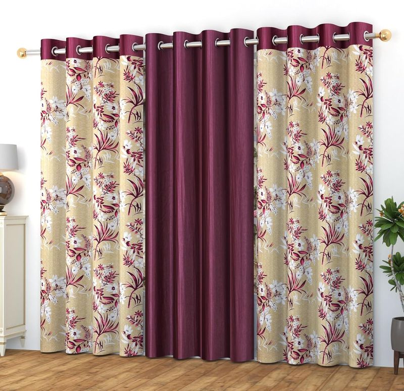 La Elite Room Darkening Polyester Window Curtains