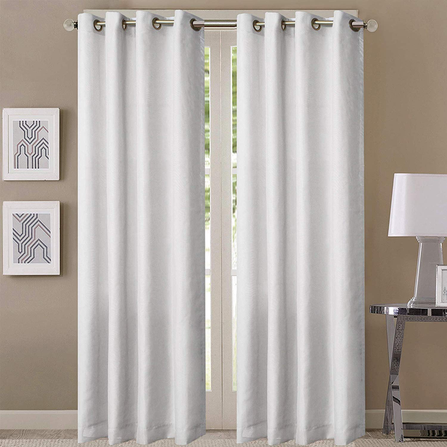 La Elite Room Darkening Polyester Window Curtains