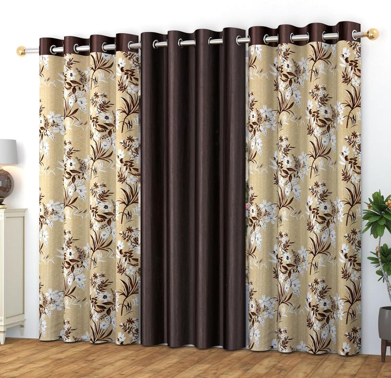 La Elite Room Darkening Polyester Window Curtains