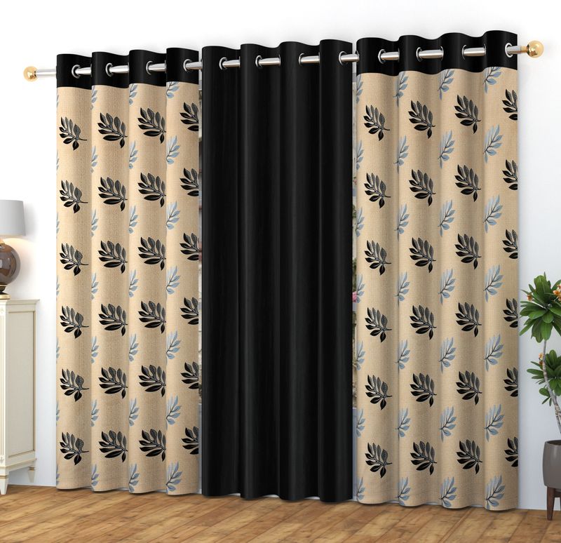 La Elite Room Darkening Polyester Window Curtains