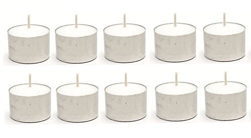 Smokeless Tea Light Wax Candles 30 pcs Pack 7-9 hrs Burning time