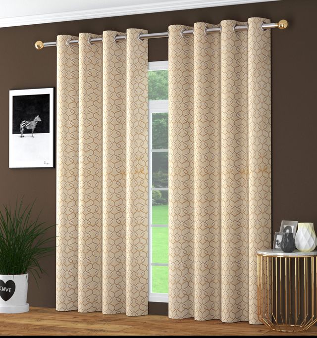 La Elite Room Darkening Polyester Window Curtains