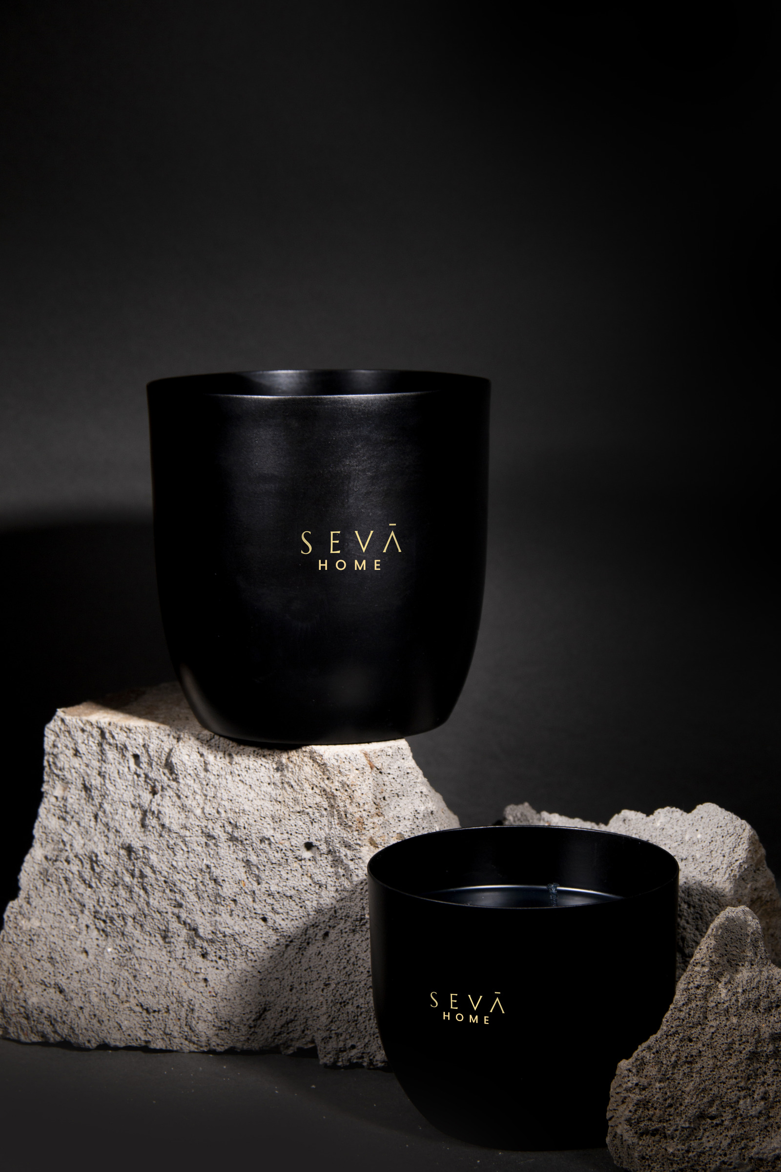 Heirloom Noir Scented Candle Set of 2 – Black Classic & Large Luxury Soy Wax Candles