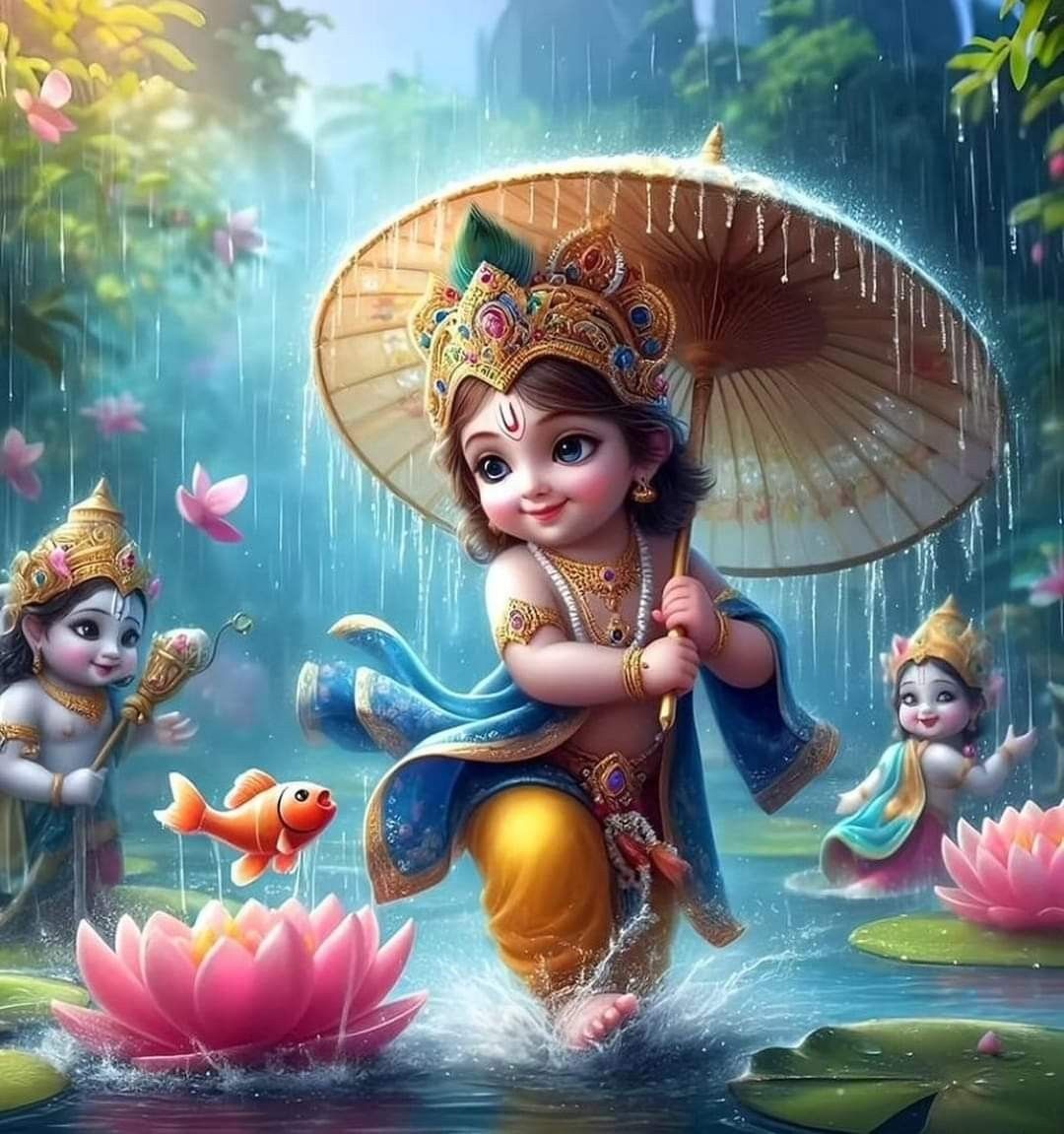 Krishna with the Gopis' Love Dance Poster | 15x17 Inches"
