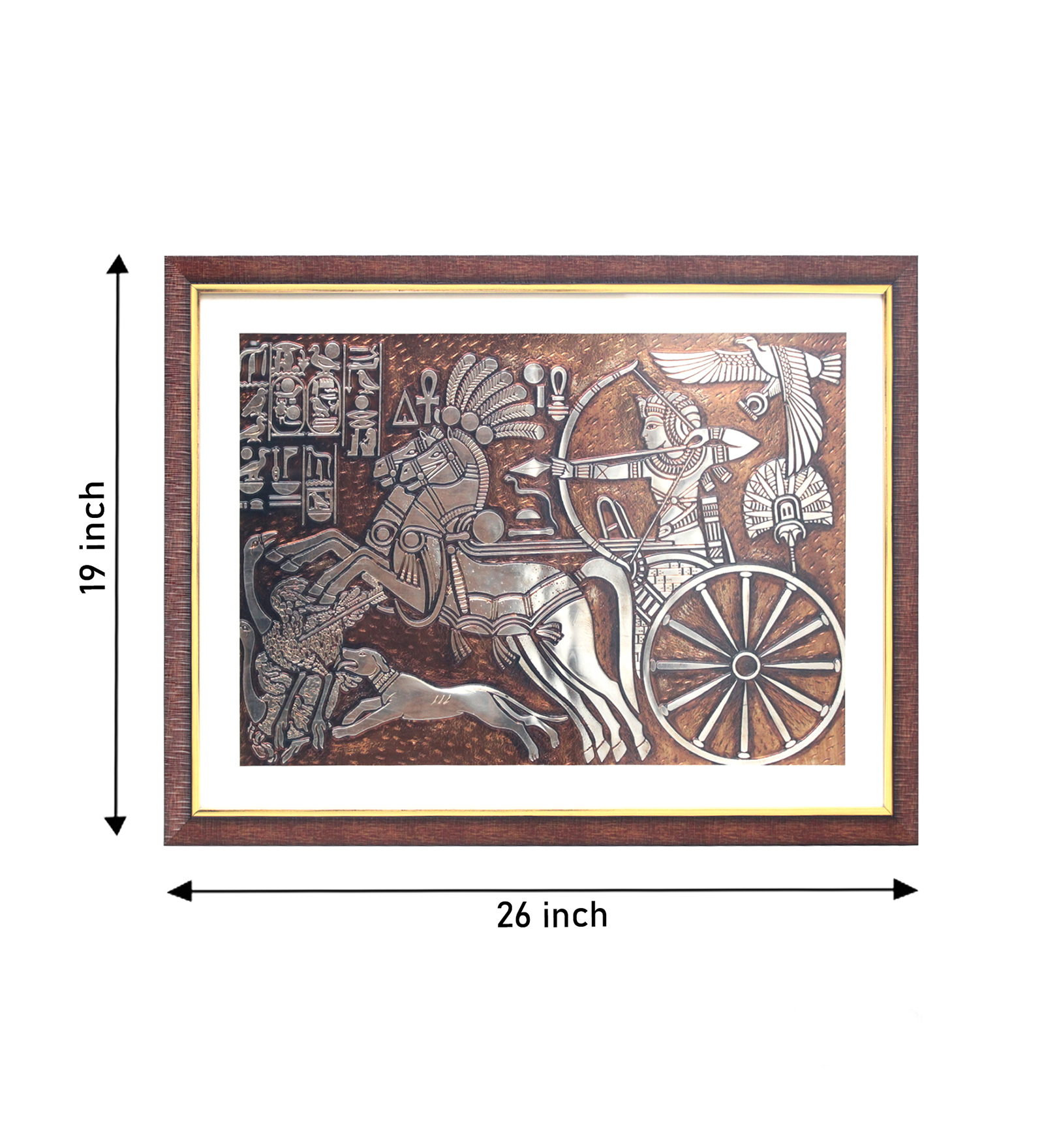 Ostrich Hunting Life Wall Painting