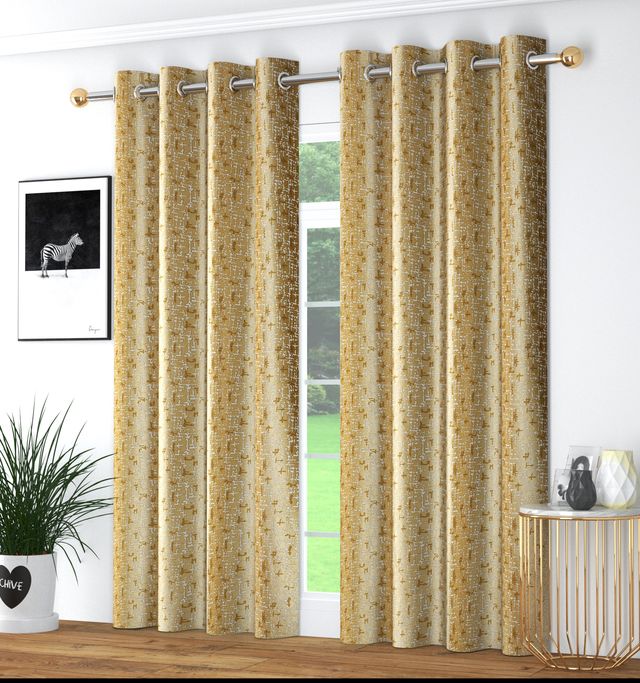 La Elite Room Darkening Polyester Window Curtains