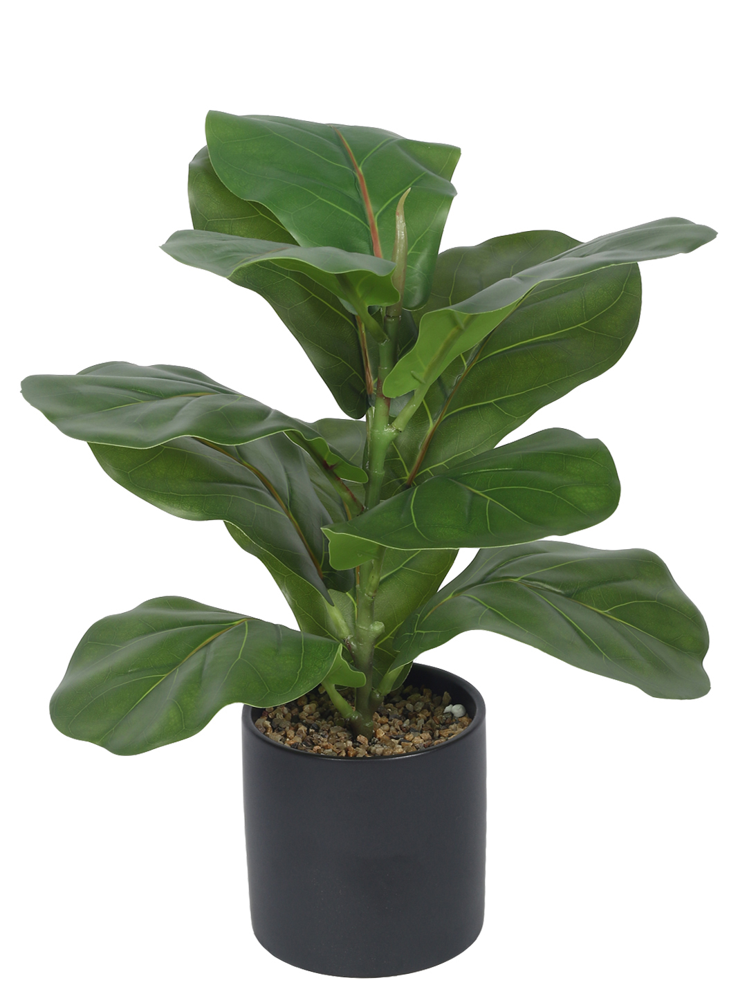 Artificial Plant 13inch Artificial Fiddle Leaf Fig bonsai Plants With Ceramic Pot|Home Decor,Office Decor Perfect Gift,Set of 1