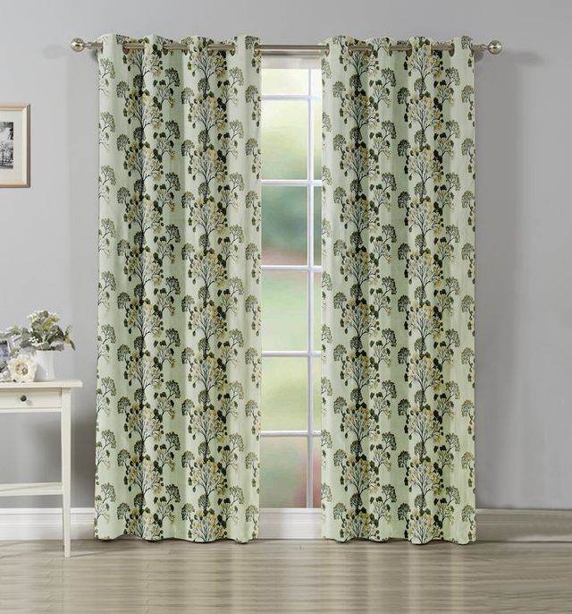 La Elite Room Darkening Polyester Window Curtains