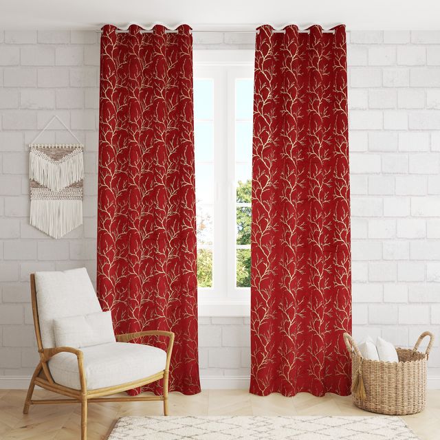 La Elite Room Darkening Polyester Window Curtains