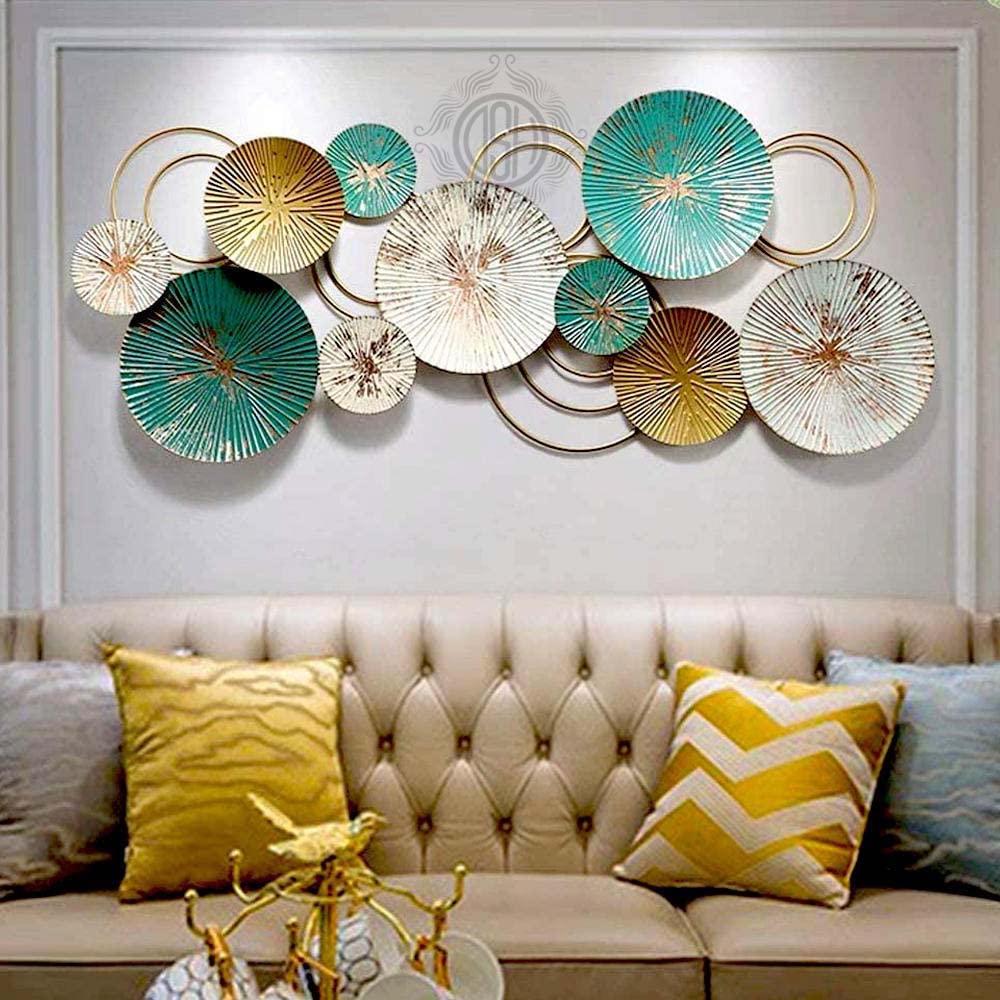 Metal Wall Decor Wall Hanging Multi Color Wall Arts for Home Hotel Office Living